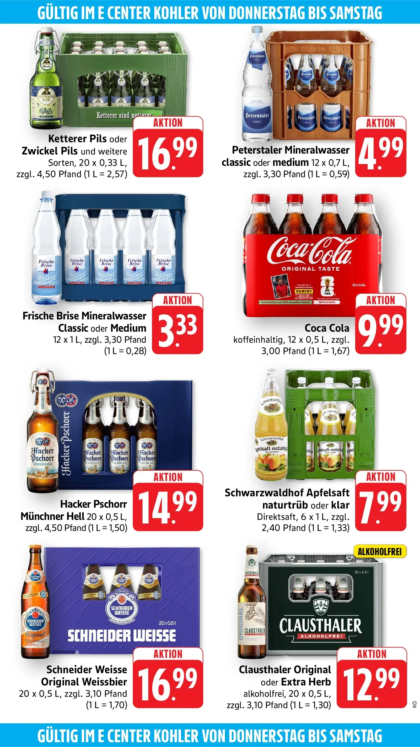 Edeka Prospekt Offenburg (ab 08.06.2026) ยป Angebote Online | Seite: 53 | Produkte: Coca cola, Pils, Apfelsaft, Mineralwasser Edeka Prospekt Offenburg (ab 08.06.2026) ยป Angebote Online | Seite: 53 | Produkte: Coca cola, Pils, Apfelsaft, Mineralwasser