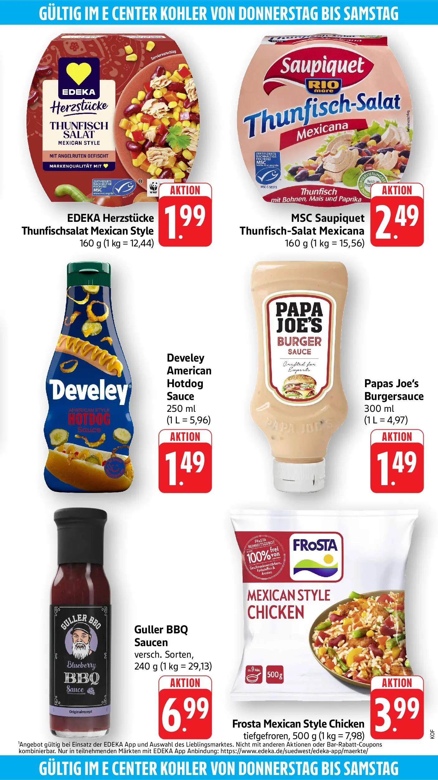 Edeka Prospekt Offenburg (ab 08.06.2026) ยป Angebote Online | Seite: 57 | Produkte: Thunfisch, Burger, Paprika, Salat Edeka Prospekt Offenburg (ab 08.06.2026) ยป Angebote Online | Seite: 57 | Produkte: Thunfisch, Burger, Paprika, Salat
