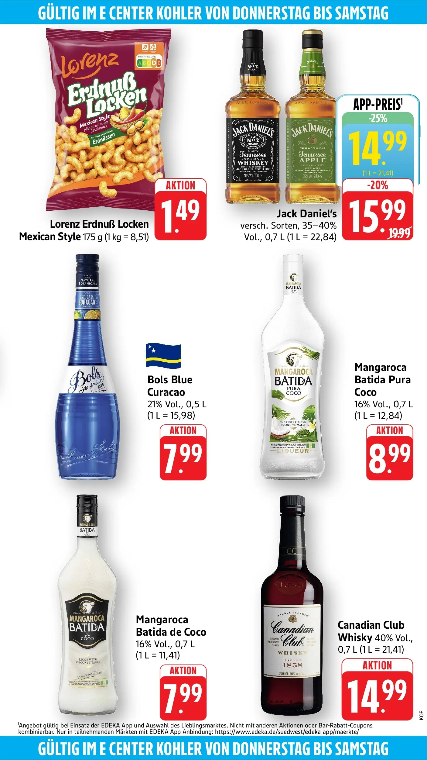Edeka Prospekt Offenburg (ab 08.06.2026) ยป Angebote Online | Seite: 59 | Produkte: Whisky, Rum, Jack Daniel's, Apple Edeka Prospekt Offenburg (ab 08.06.2026) ยป Angebote Online | Seite: 59 | Produkte: Whisky, Rum, Jack Daniel's, Apple