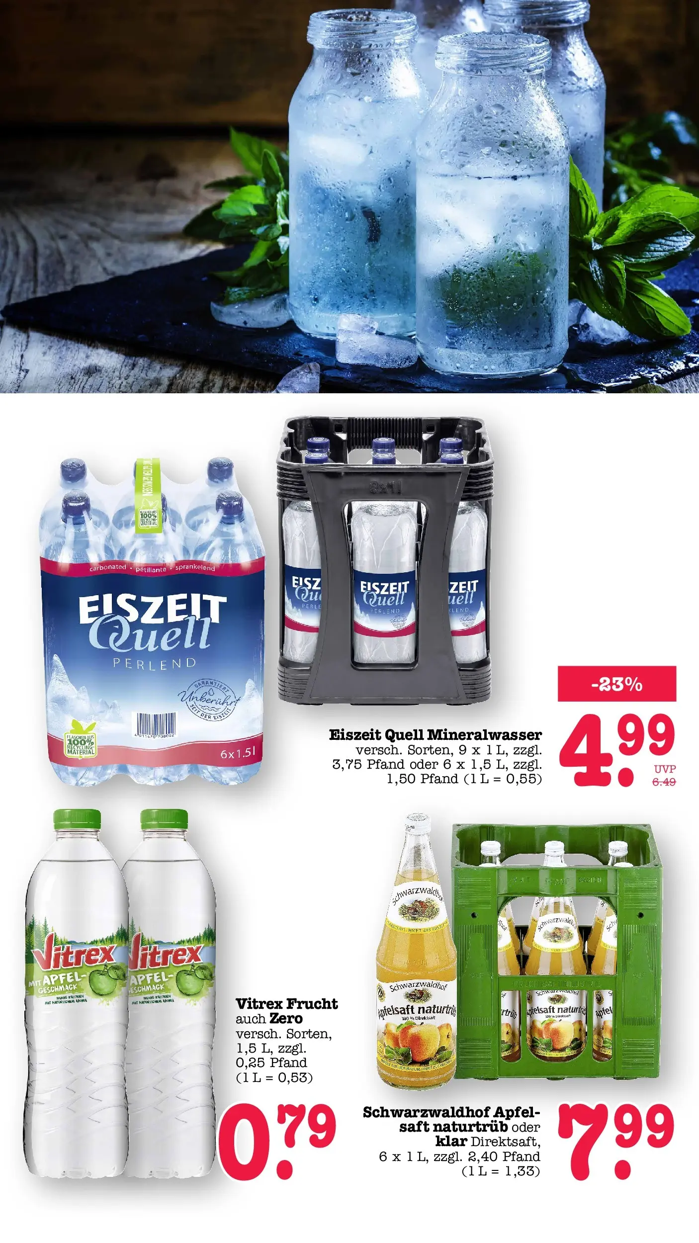 Edeka Prospekt Karlsruhe (ab 08.06.2026) ยป Angebote Online | Seite: 46 | Produkte: รpfel, Apfelsaft, Mineralwasser, Saft Edeka Prospekt Karlsruhe (ab 08.06.2026) ยป Angebote Online | Seite: 46 | Produkte: รpfel, Apfelsaft, Mineralwasser, Saft