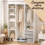 KREABEL Composez votre dressing - au 30.06.2026