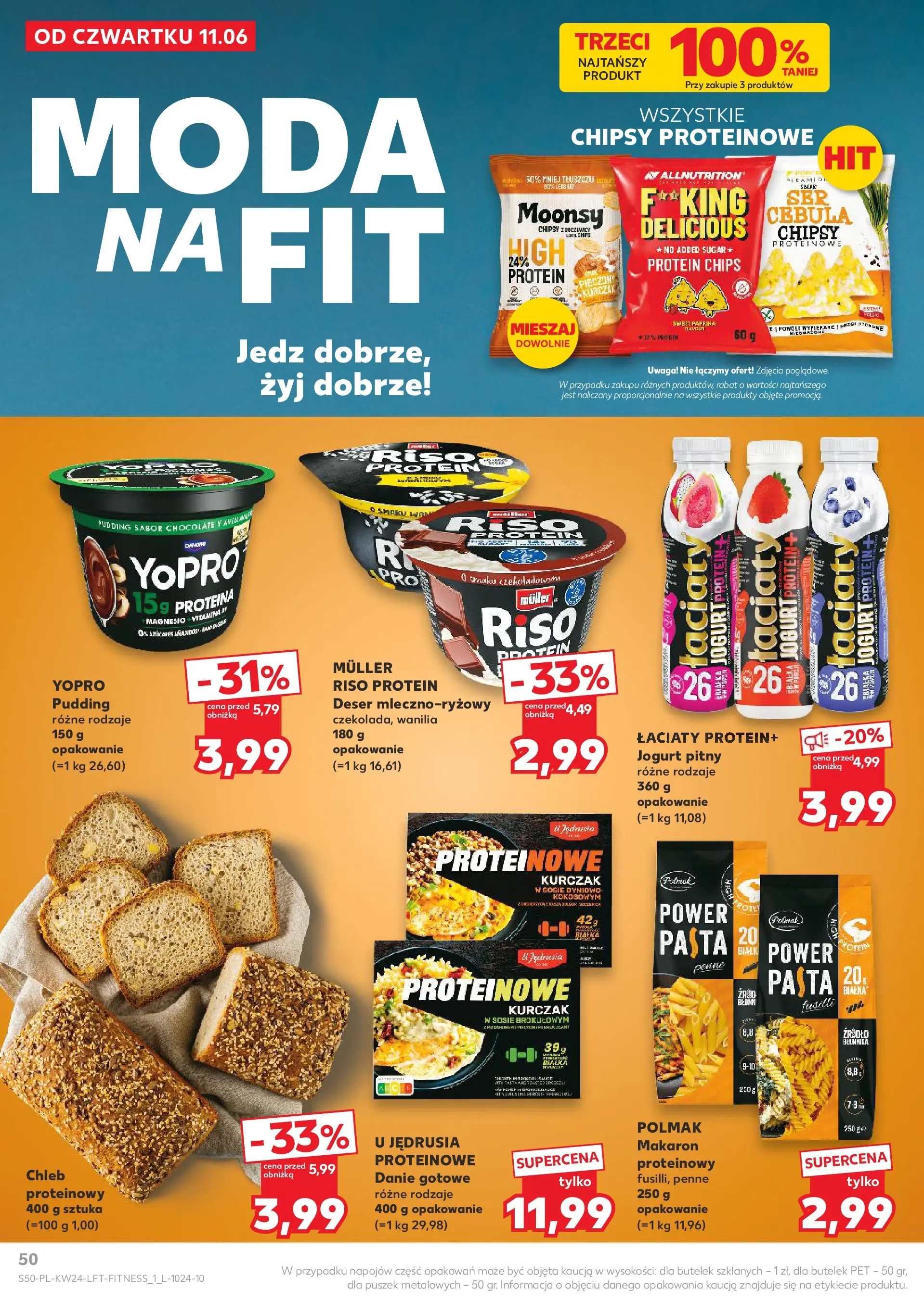 Kaufland gazetka od 11.06.2026 - od jutra PDF | Strona: 50 | Produkty: Chipsy, Penne, Chleb, Makaron