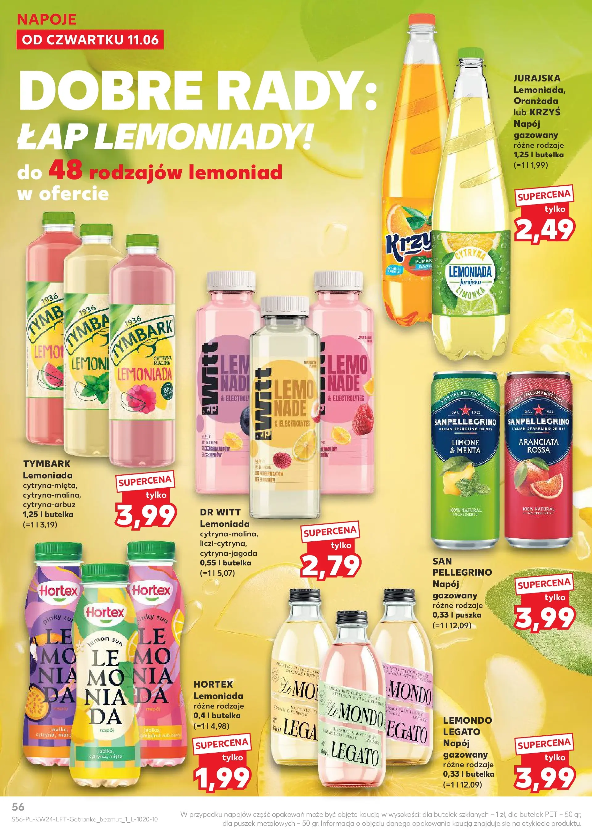 Kaufland gazetka od 11.06.2026 - od jutra PDF | Strona: 56 | Produkty: Cytryna, Napoje, Mięta