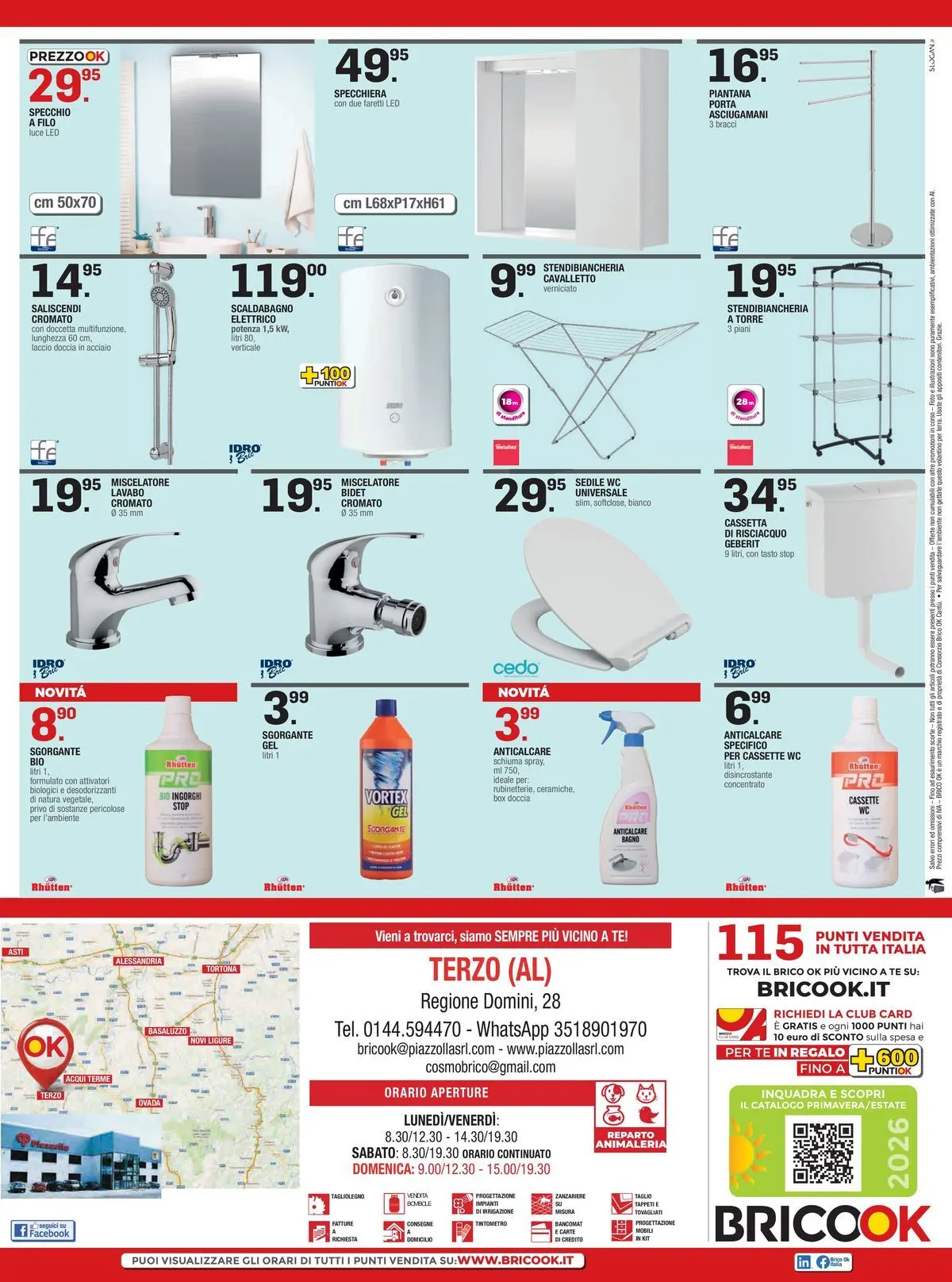 Nuovo Brico OK - LA GRANDE FRESCHEZZA dal 11/06/2026 > offerte anteprima 🛍️ | Pagina: 8 | Prodotti: Mobile, Stendibiancheria, Specchio, Porta asciugamani