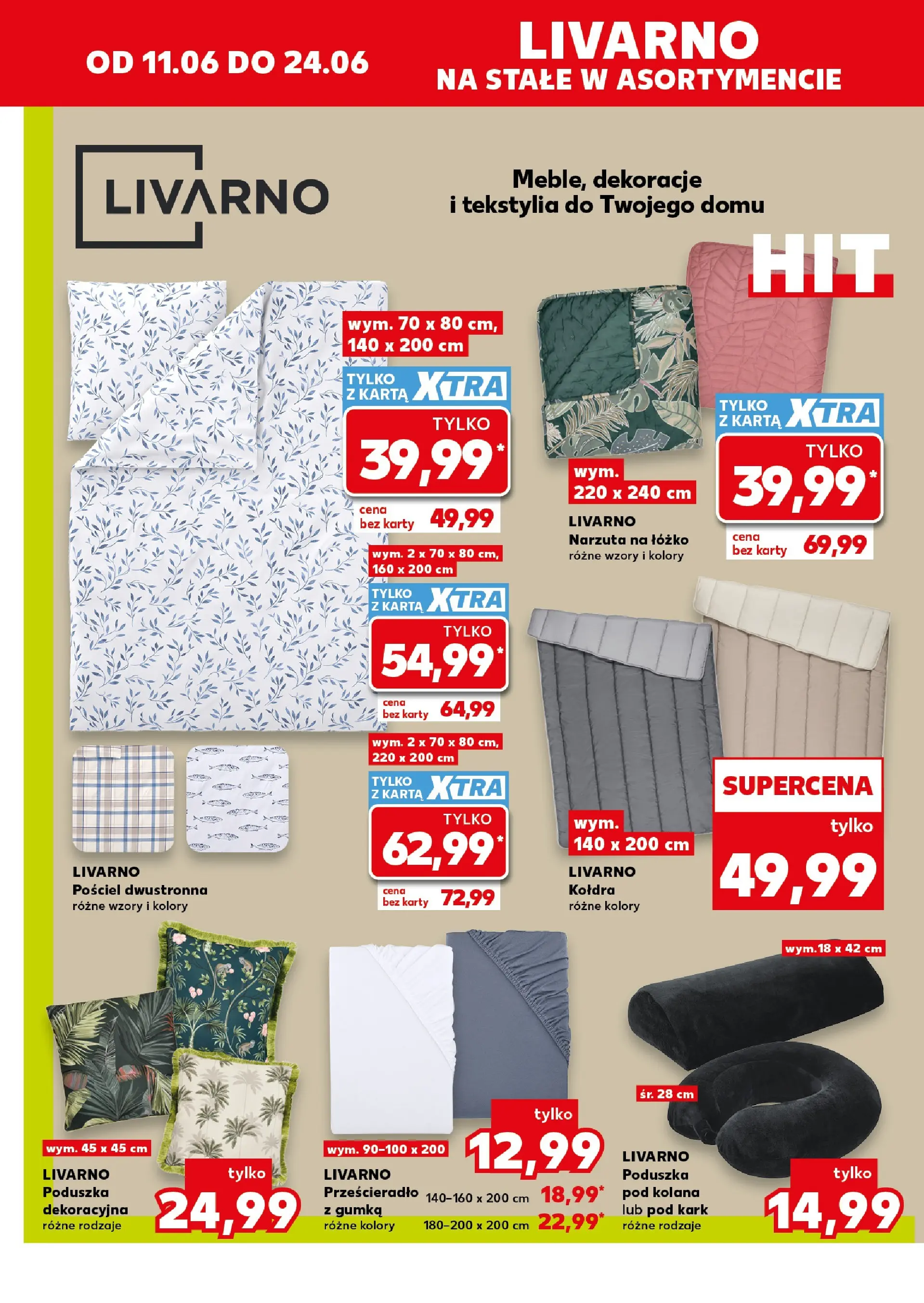 Kaufland gazetka - Non food od 11.06.2026 - od jutra PDF | Strona: 6 | Produkty: Pościel, Łóżko, Poduszka, Tekstylia