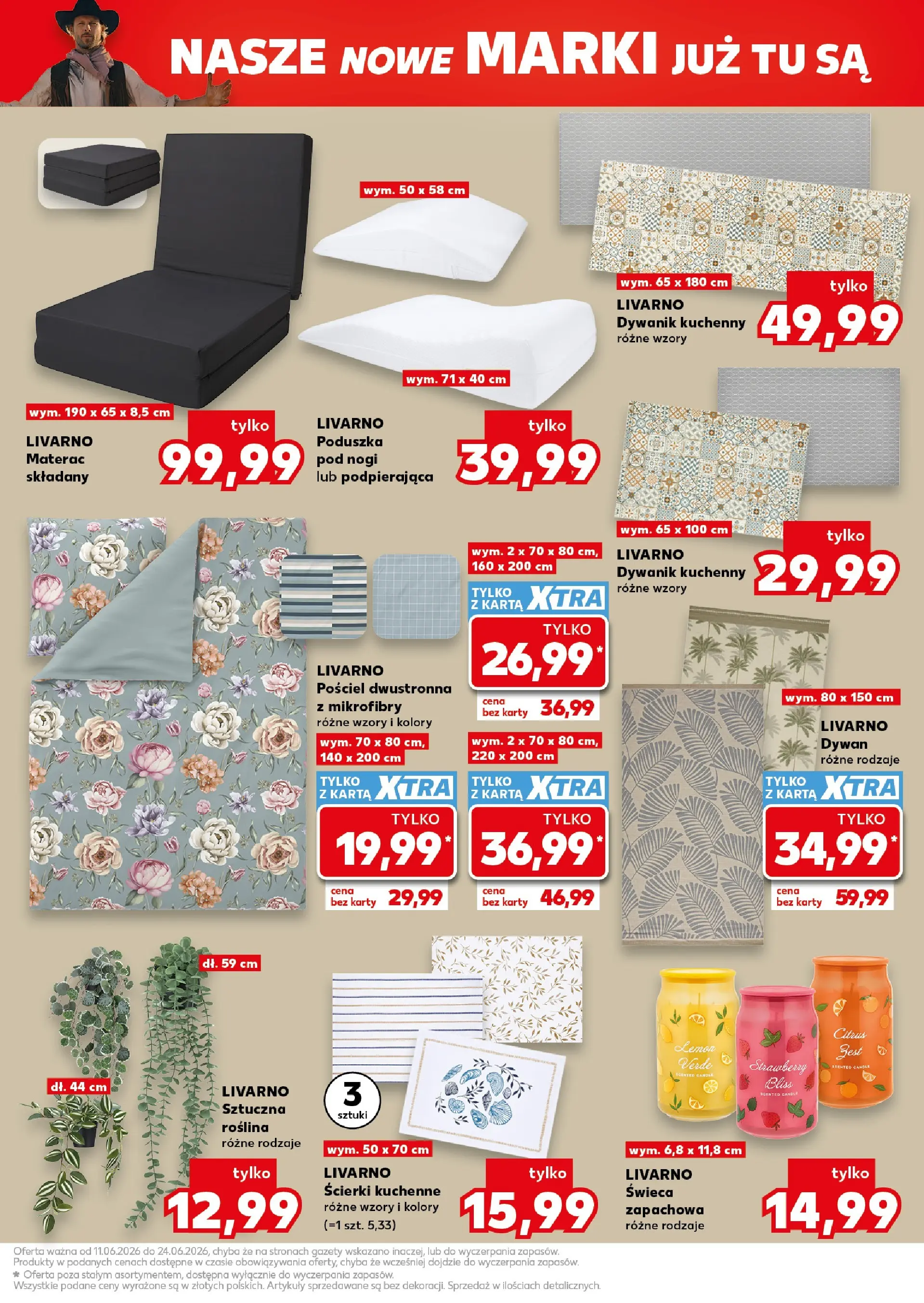 Kaufland gazetka - Non food od 11.06.2026 - od jutra PDF | Strona: 7 | Produkty: Pościel, Ścierki kuchenne, Materac, Dywan