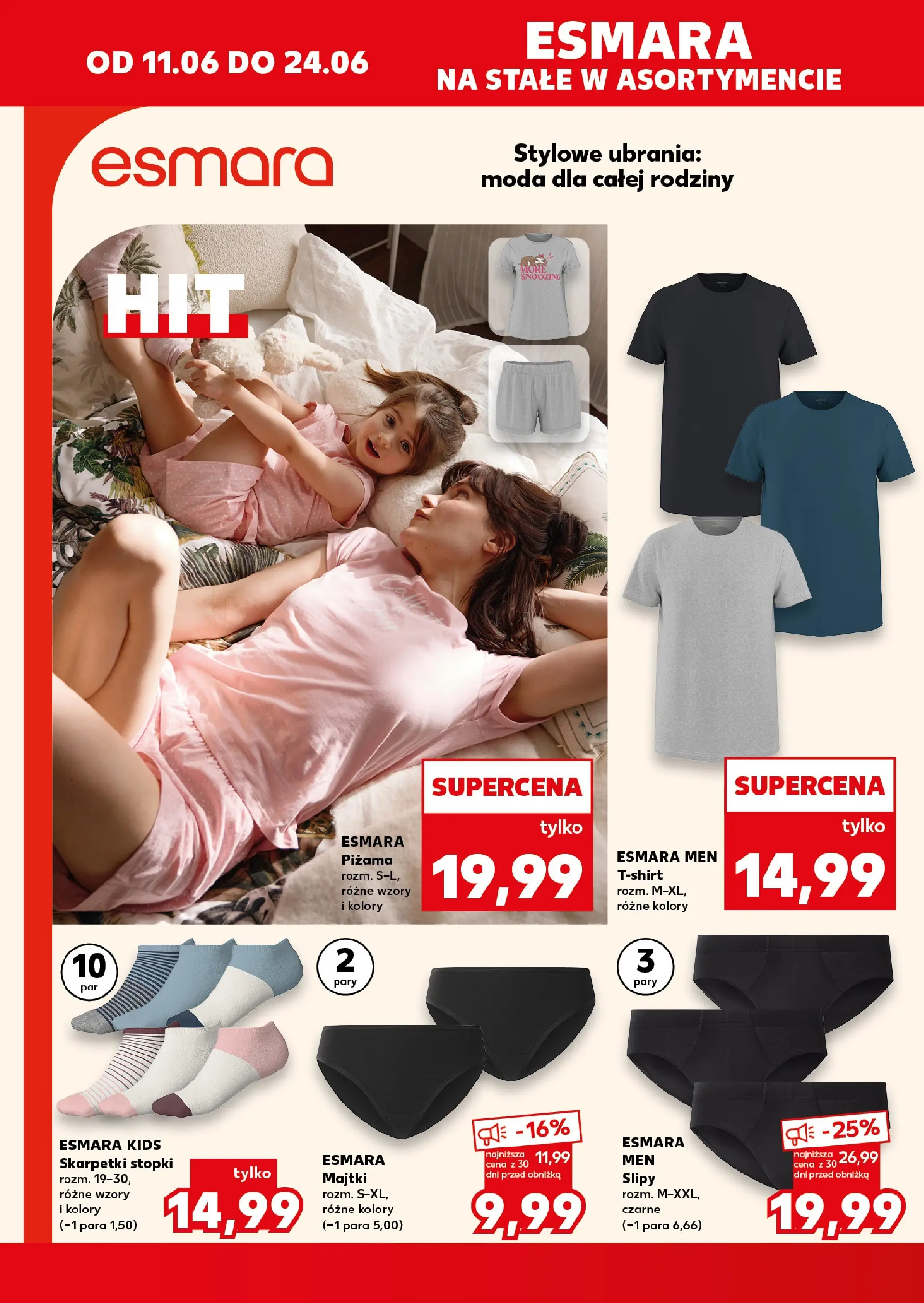 Kaufland gazetka - Non food od 11.06.2026 - od jutra PDF | Strona: 10 | Produkty: Ubrania, Majtki, Piżama, Skarpetki
