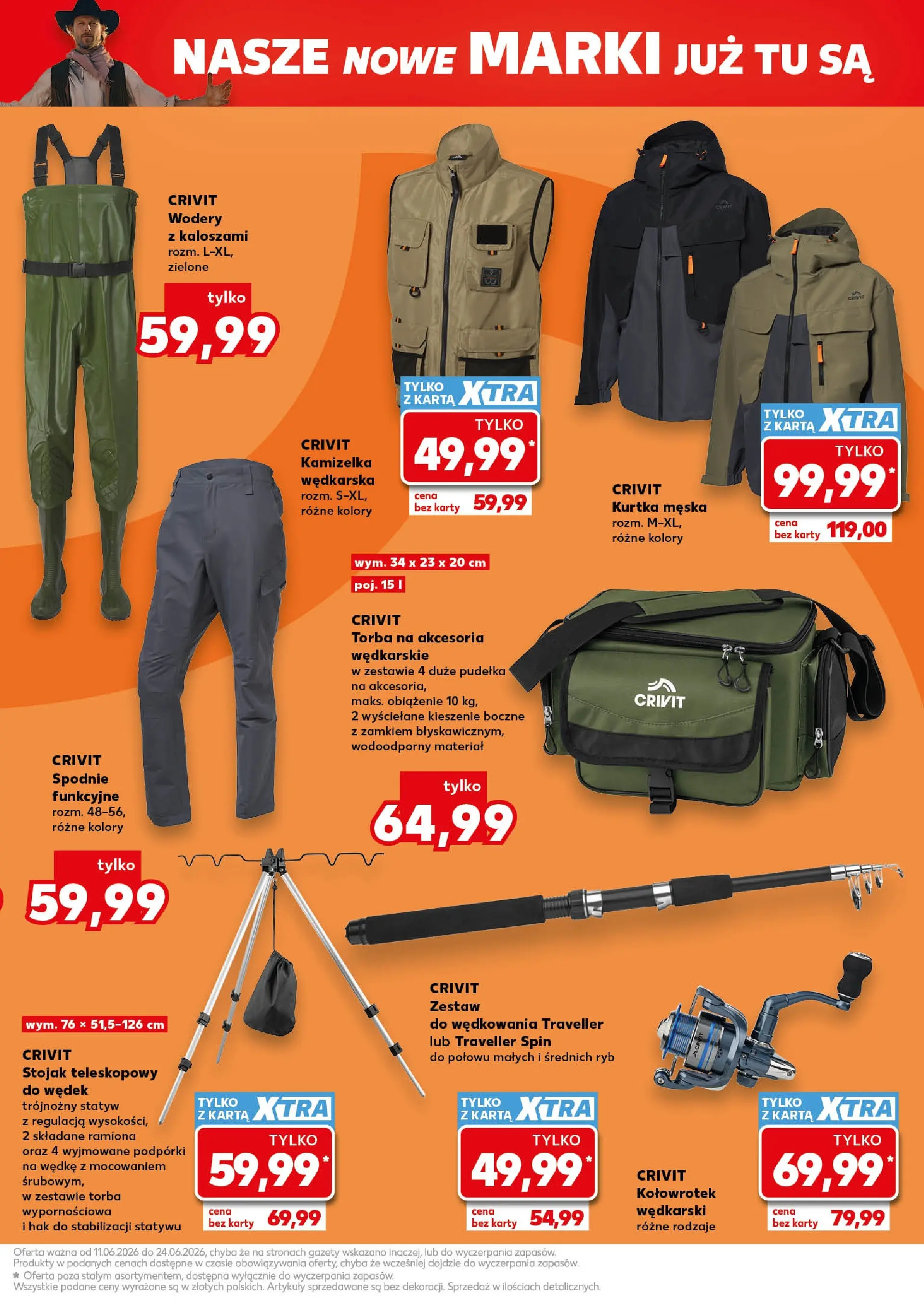 Kaufland gazetka - Non food od 11.06.2026 - od jutra PDF | Strona: 13 | Produkty: Karta, Kamizelka, Spodnie, Torba