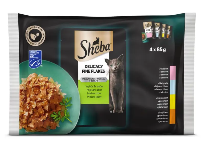 Sheba Храна за котки пауч 4 x 85 гр.