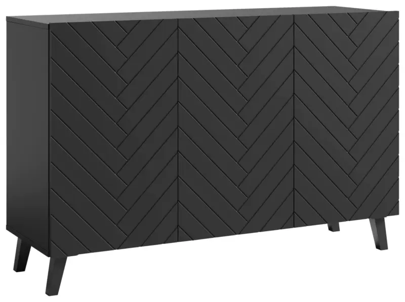 Sideboard Phuket ca. 120x78 cm Schwarz