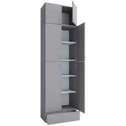 Dreht&uuml;renschrank 70cm Lona XXL Grau