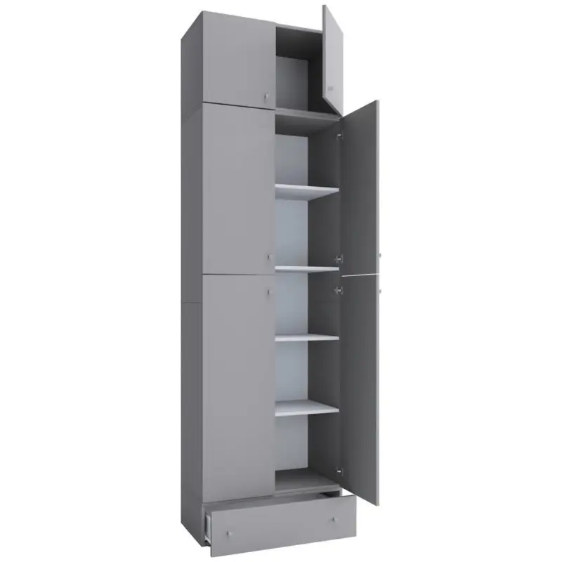 Dreht&uuml;renschrank 70cm Lona XXL Grau