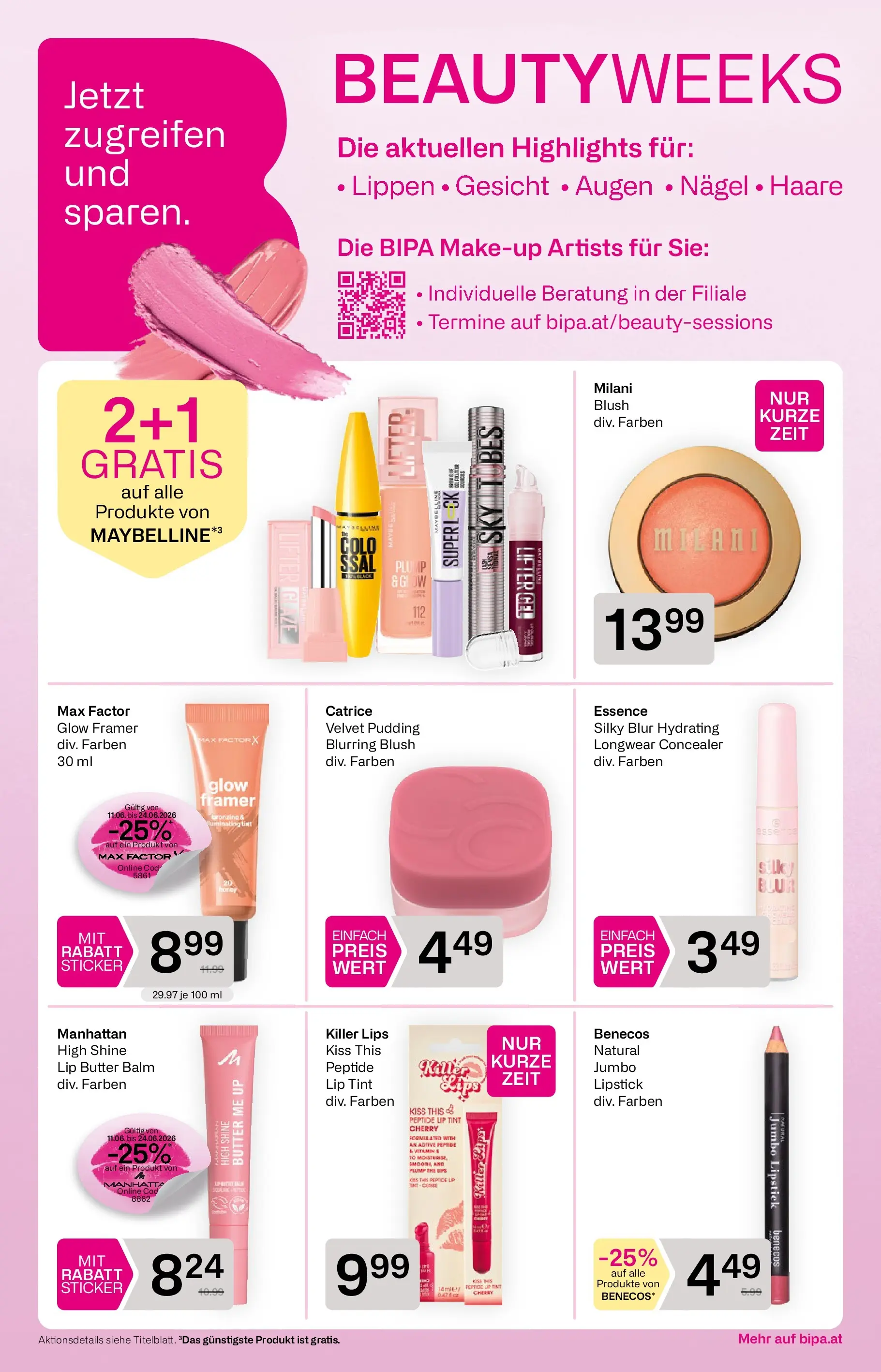 Bipa - BIPA: Flugblatt - gültig bis 24.06.2026 von 10.06.2026 - Aktuelle Angebote | Seite: 2 | Produkte: Concealer, Butter