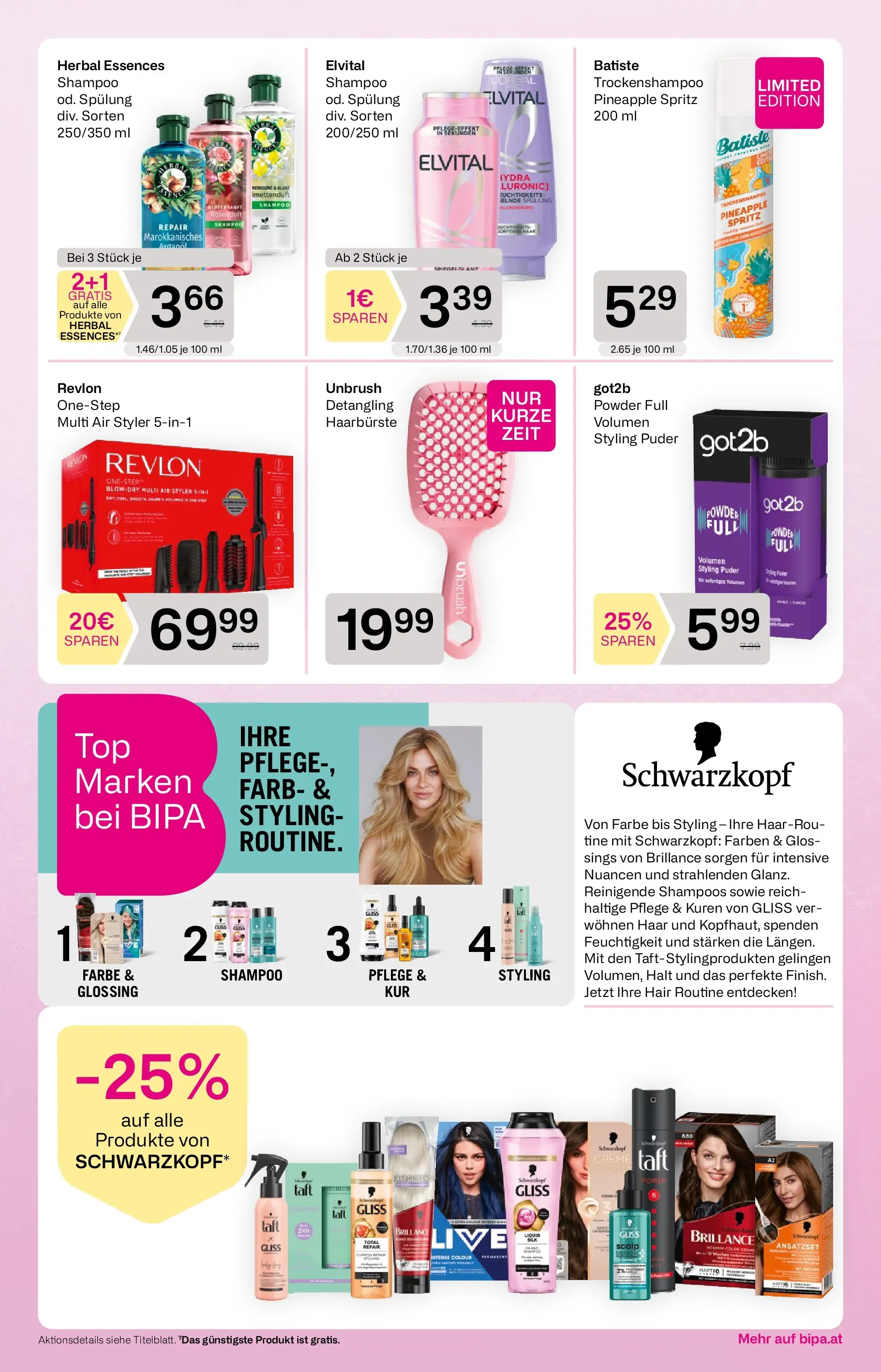 Bipa - BIPA: Flugblatt - gültig bis 24.06.2026 von 10.06.2026 - Aktuelle Angebote | Seite: 5 | Produkte: Puder, Shampoo, Spülung, Creme