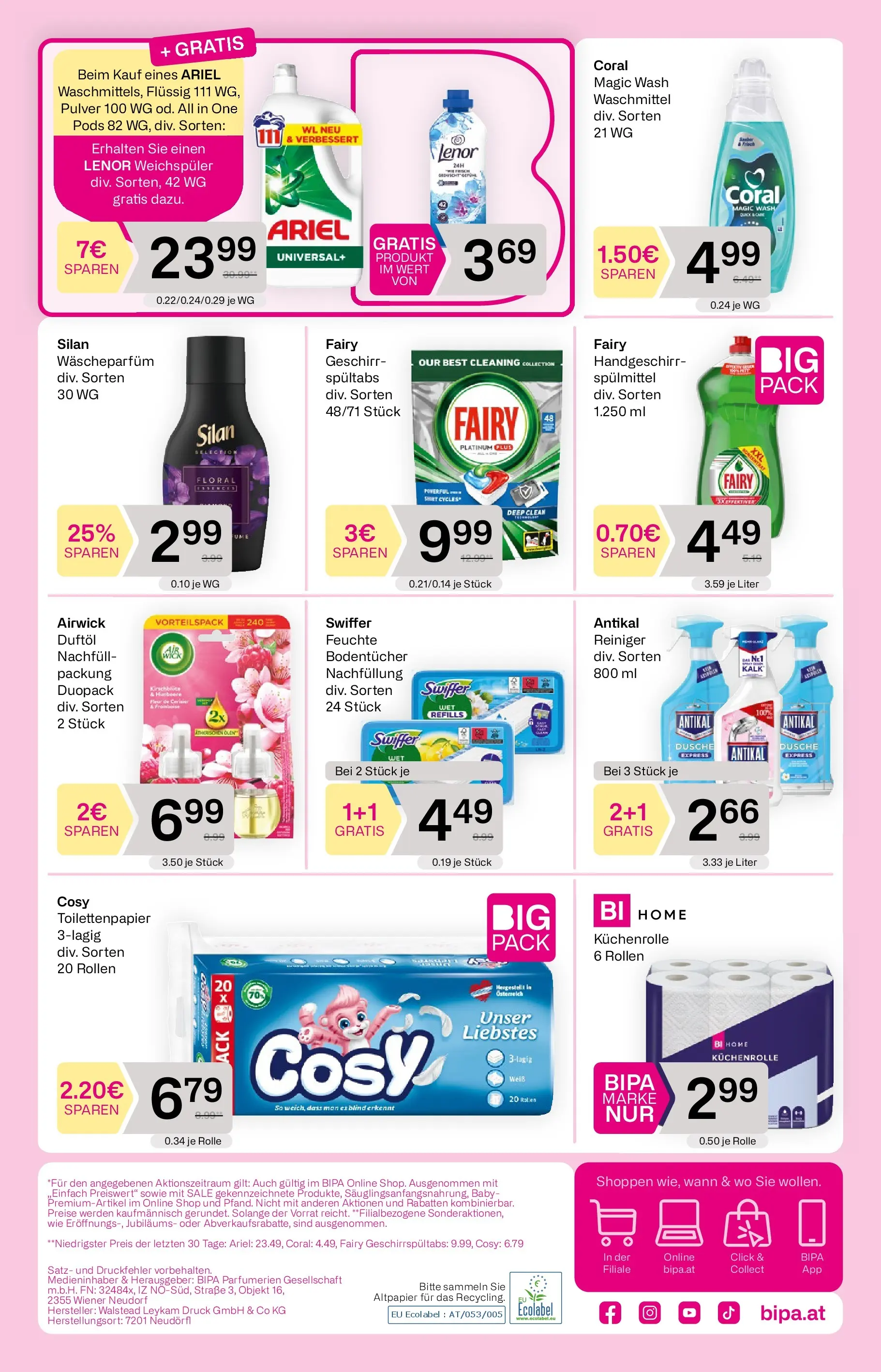 Bipa - BIPA: Flugblatt - gültig bis 24.06.2026 von 10.06.2026 - Aktuelle Angebote | Seite: 12 | Produkte: Dusche, Weichspüler, Waschmittel
