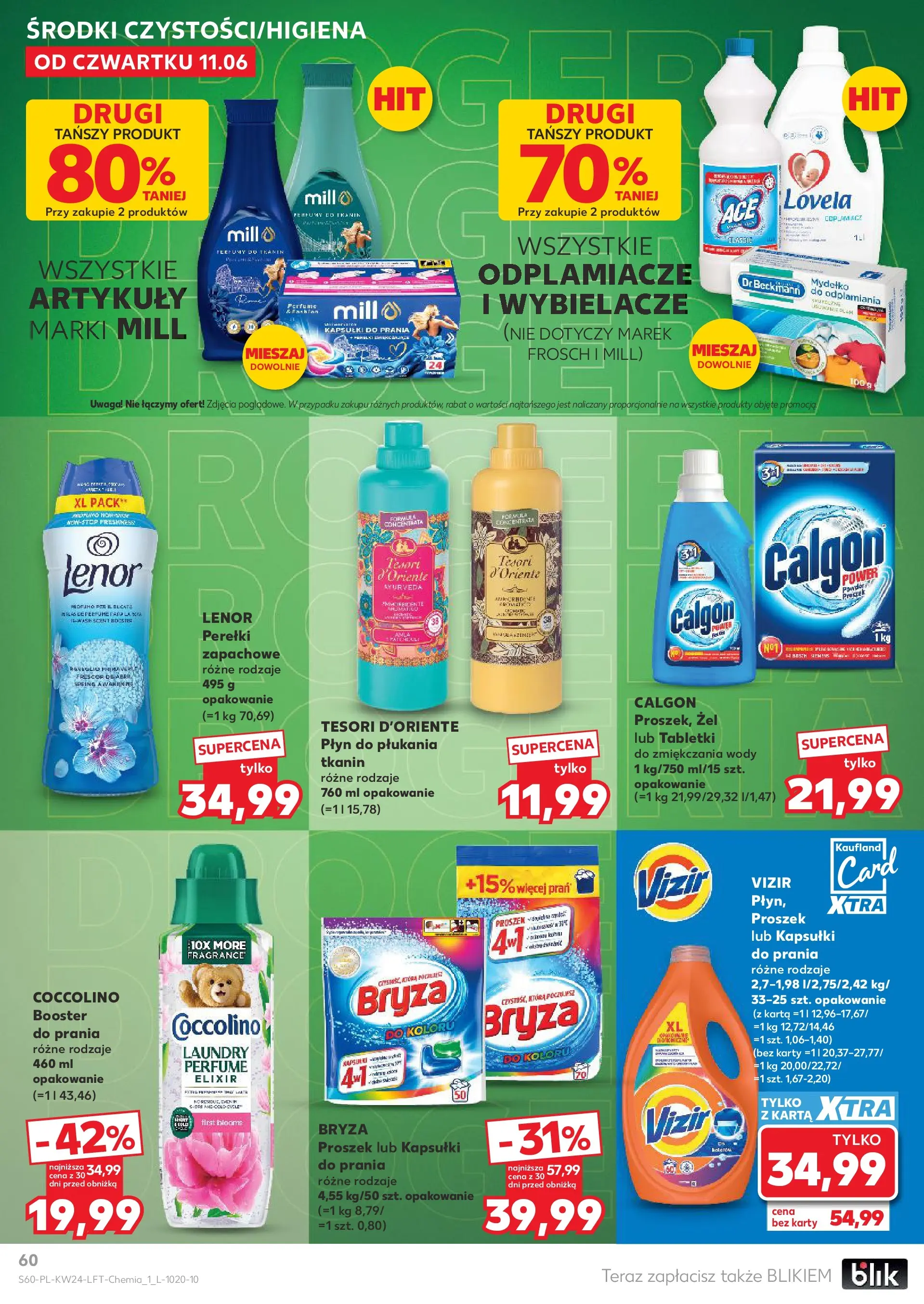 Kaufland gazetka od 11.06.2026 - od jutra PDF | Strona: 60 | Produkty: Calgon, Tesori d'oriente, Coccolino, Lovela
