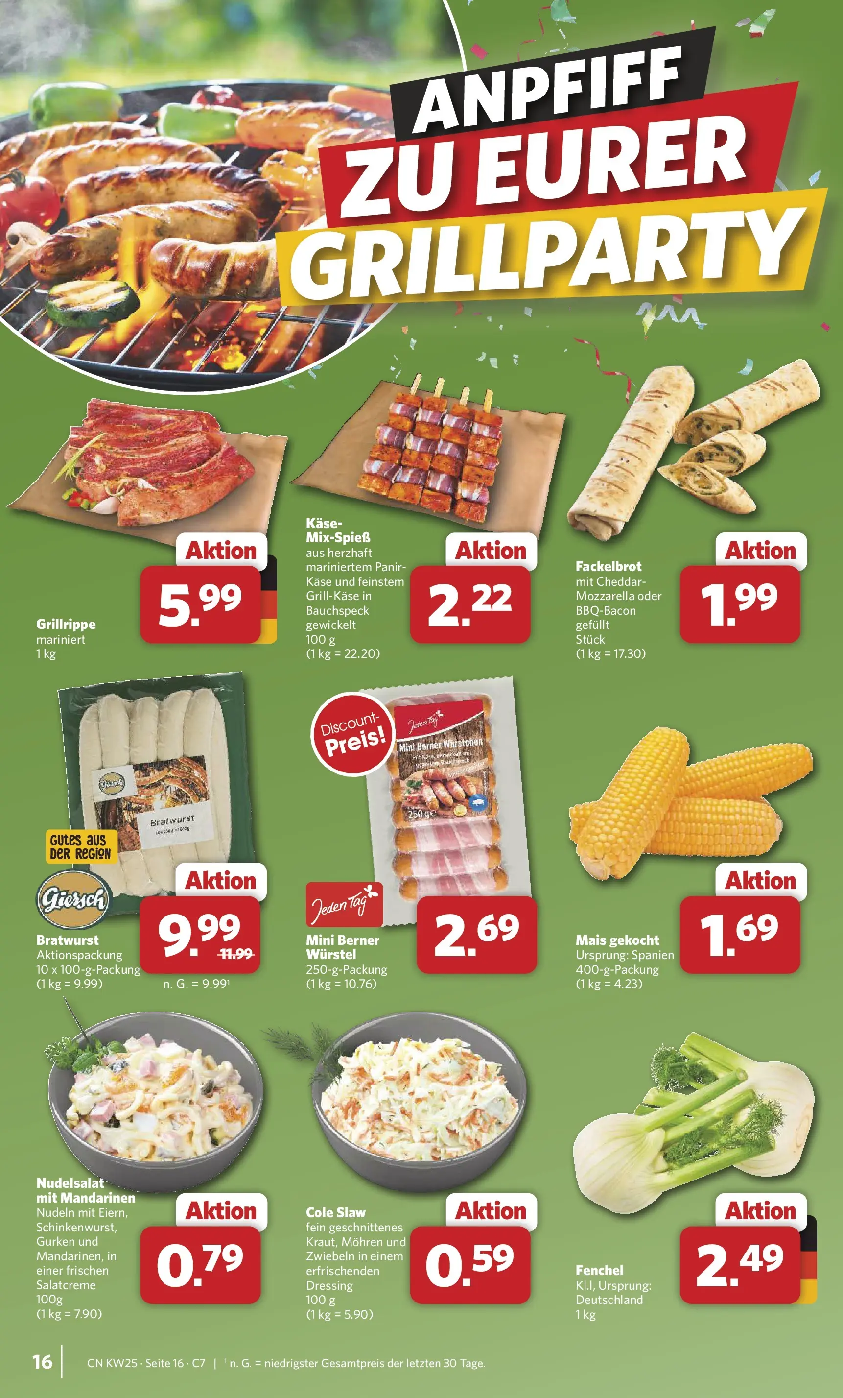 Combi Unsere Combi Wochenangebote (ab 15.06.2026) zum Blättern | Seite: 16 | Produkte: Mozzarella, Mandarinen, Mohren, Zwiebeln