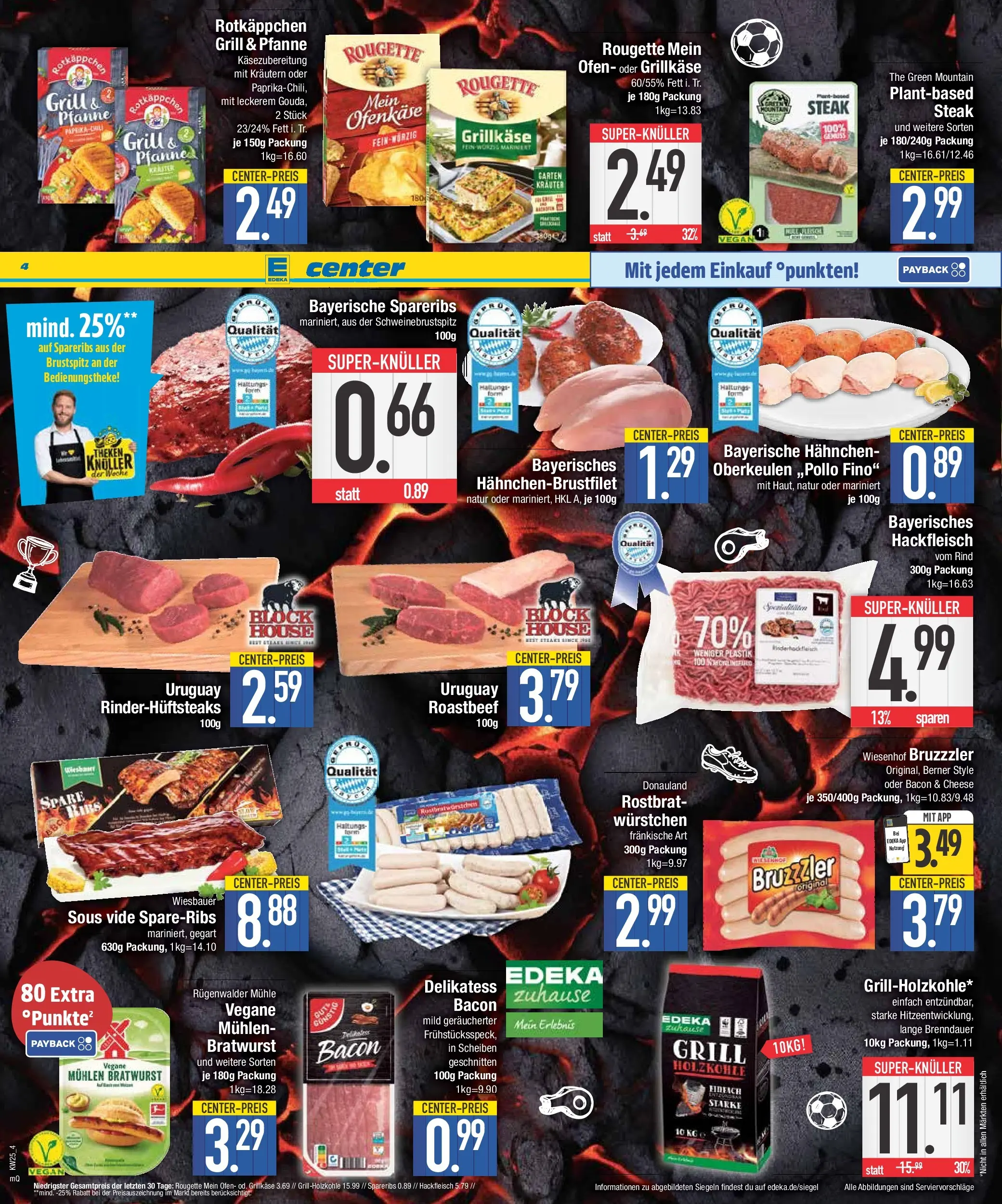 E center Prospekt Ingolstadt (ab 14.06.2026) zum Blättern | Seite: 4 | Produkte: Ofen, Bratwurst, Rotkäppchen, Hackfleisch