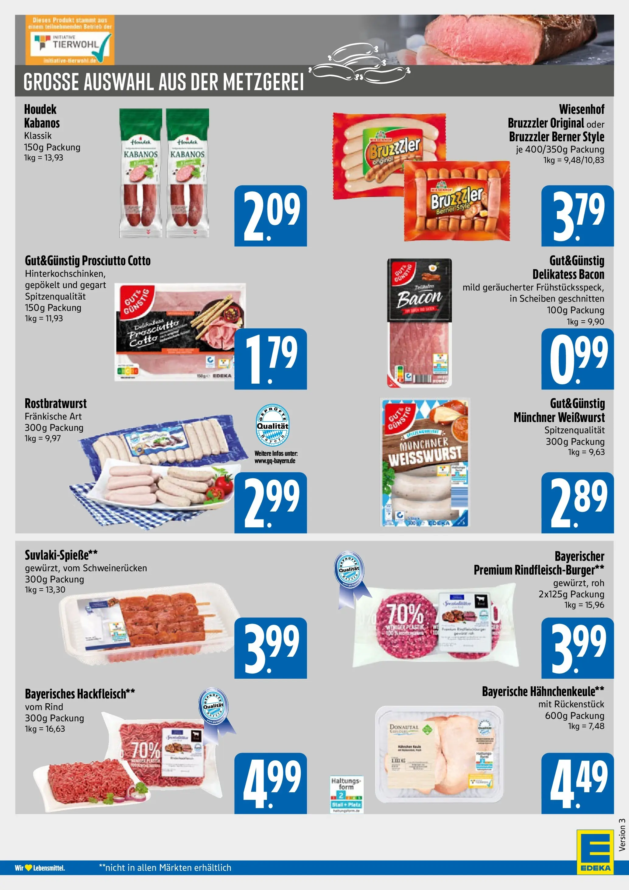 Angebote - E xpress: Wochenangebote (ab 14.06.2026) zum Blättern | Seite: 4 | Produkte: Weißwurst, Schweinerucken, Hackfleisch