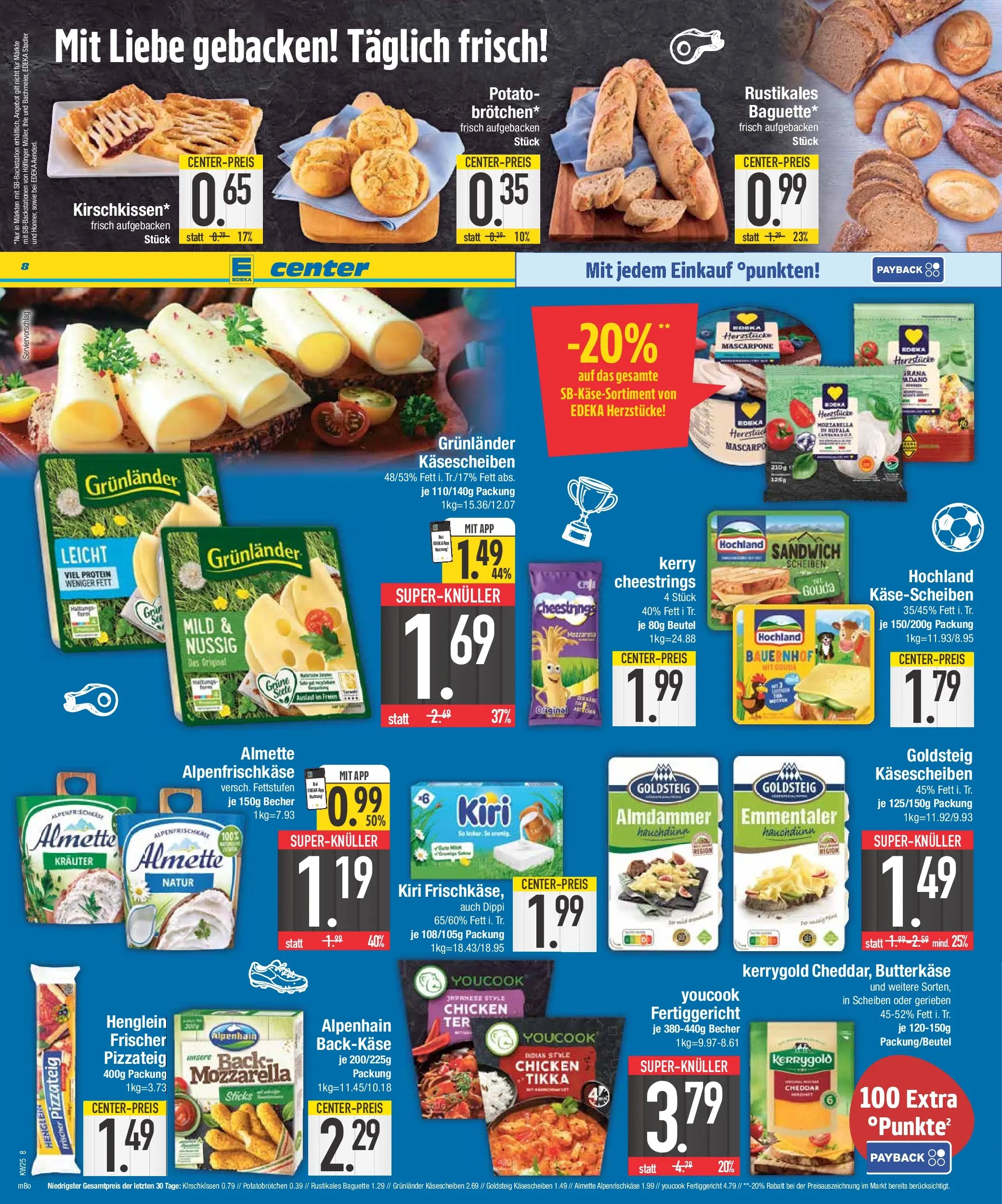 E center Prospekt Ingolstadt (ab 14.06.2026) zum Blättern | Seite: 8 | Produkte: Youcook, Mascarpone, Mozzarella, Baguette