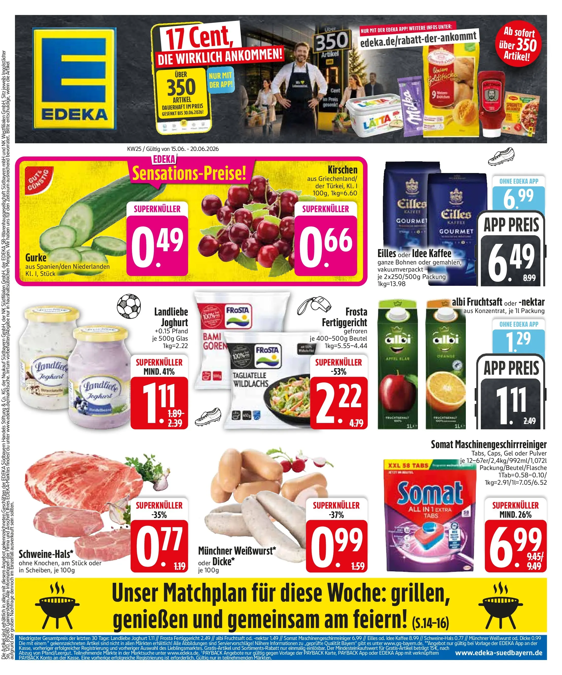 Edeka prospekt Rötz (ab 14.06.2026) » Angebote Online | Seite: 3 | Produkte: Idee kaffee, Joghurt, Lätta, Fruchtsaft