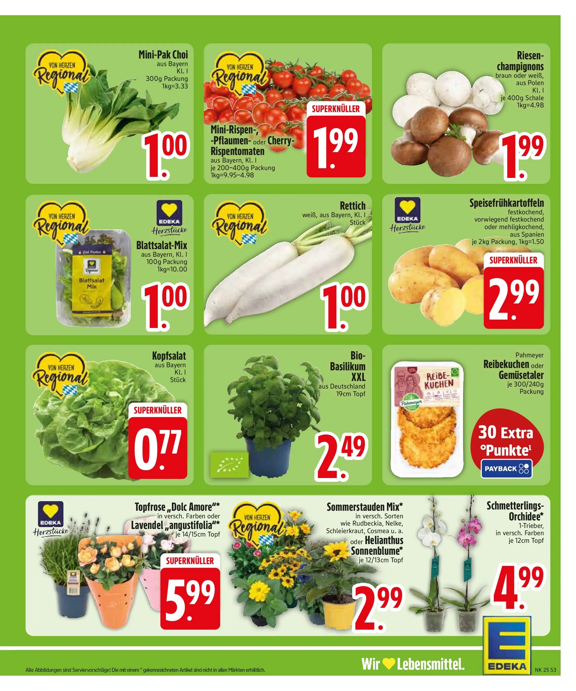 Edeka prospekt Murnau (ab 14.06.2026) » Angebote Online | Seite: 5 | Produkte: Pflaumen, Champignons, Kuchen, Lavendel