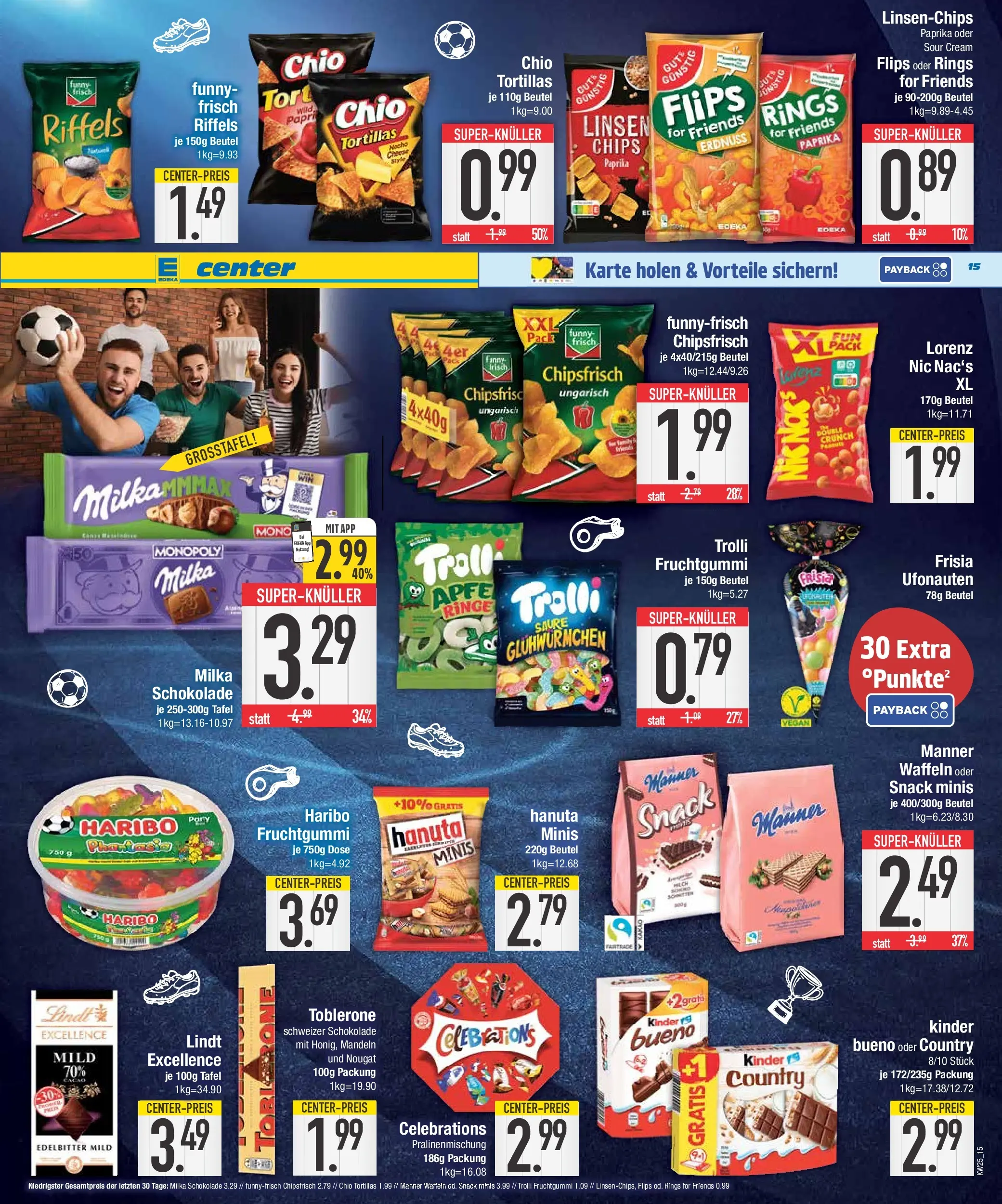 E center Prospekt Ingolstadt (ab 14.06.2026) zum Blättern | Seite: 15 | Produkte: Haribo, Paprika, Lindt, Chips