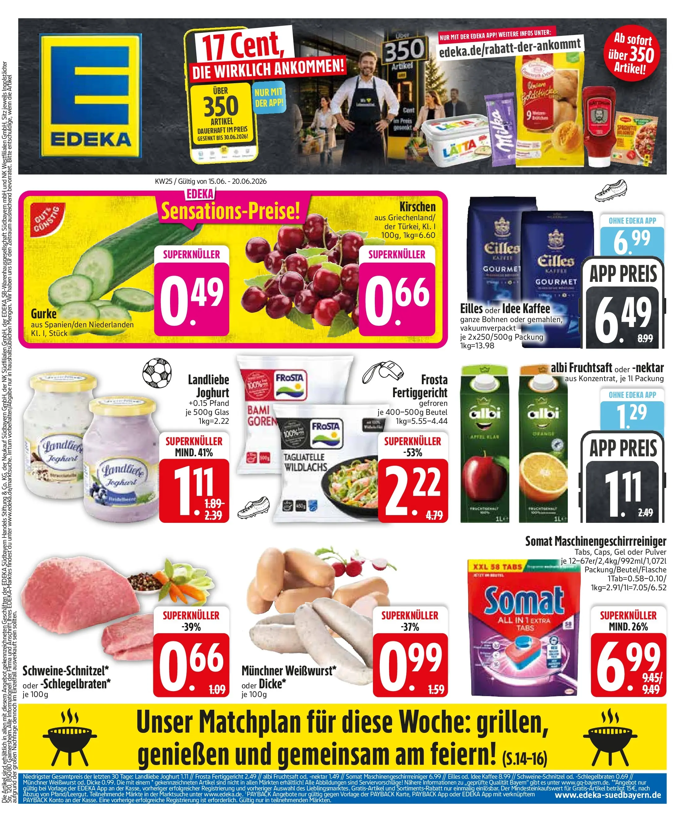 Edeka prospekt Neumarkt St. Veit (ab 14.06.2026) » Angebote Online | Seite: 3 | Produkte: Idee kaffee, Joghurt, Landliebe joghurt, Fruchtsaft