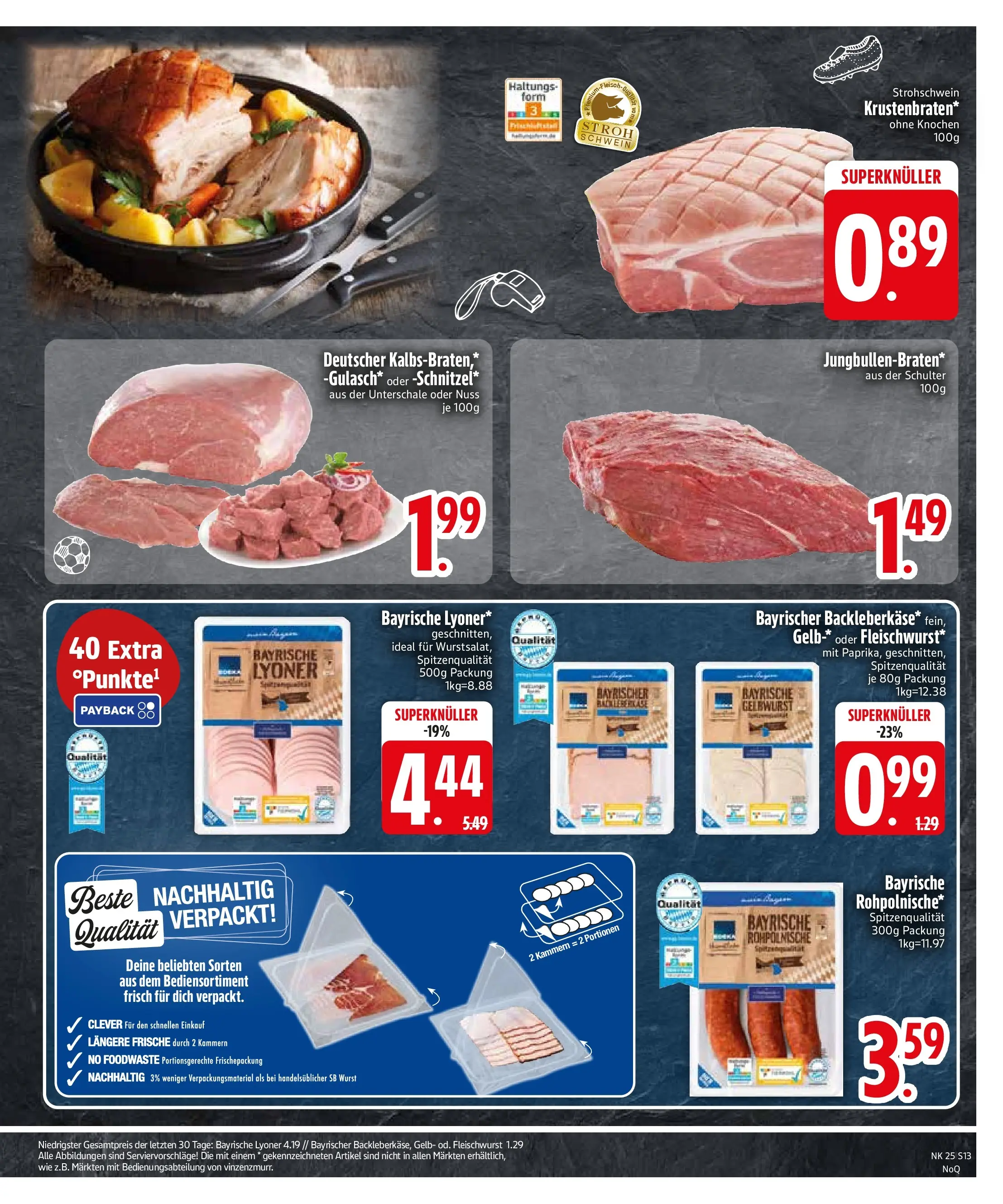 Edeka prospekt Rötz (ab 14.06.2026) » Angebote Online | Seite: 15 | Produkte: Gulasch, Wurst