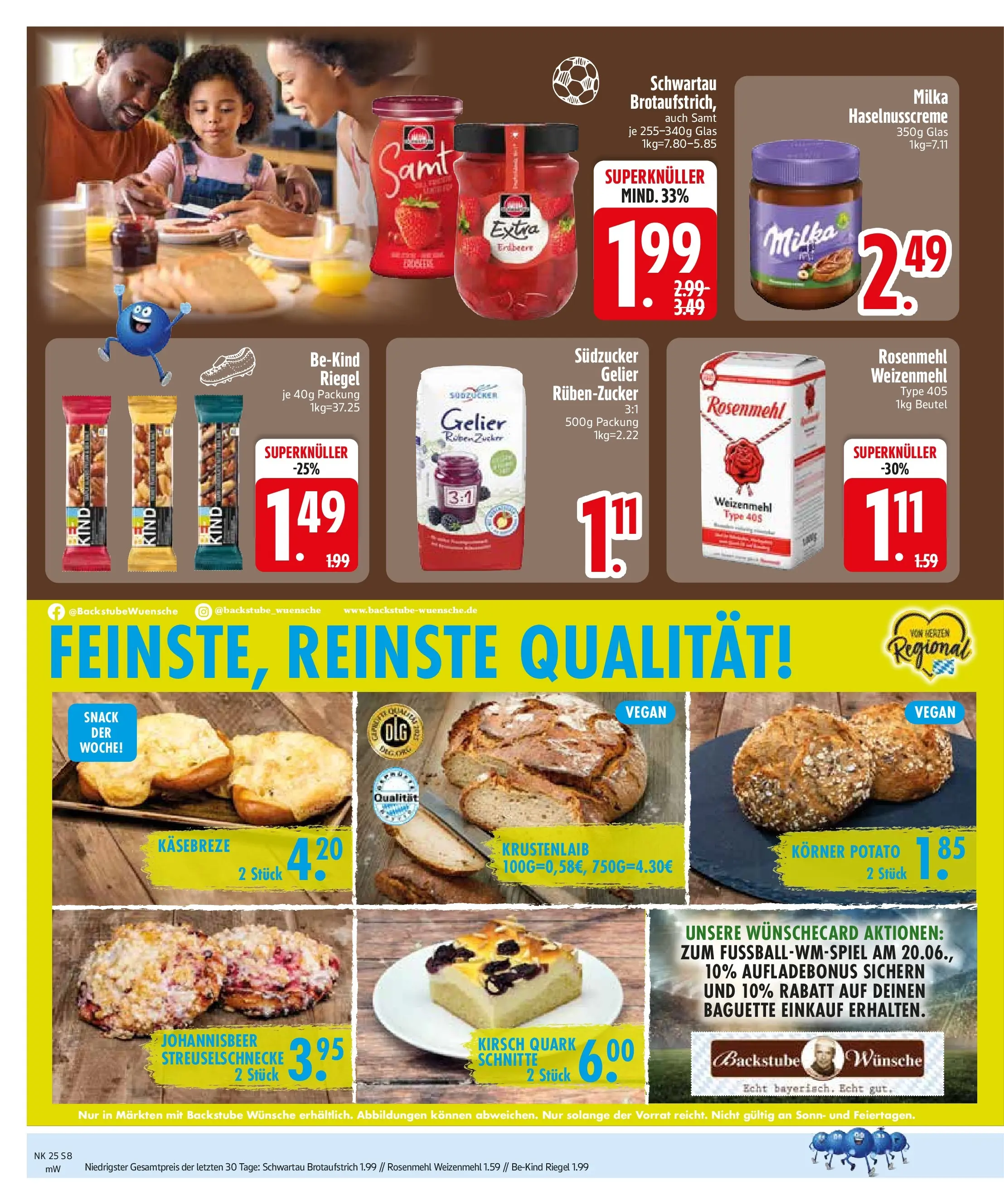Edeka prospekt Neumarkt St. Veit (ab 14.06.2026) » Angebote Online | Seite: 10 | Produkte: Baguette, Weizenmehl, Milka, Zucker