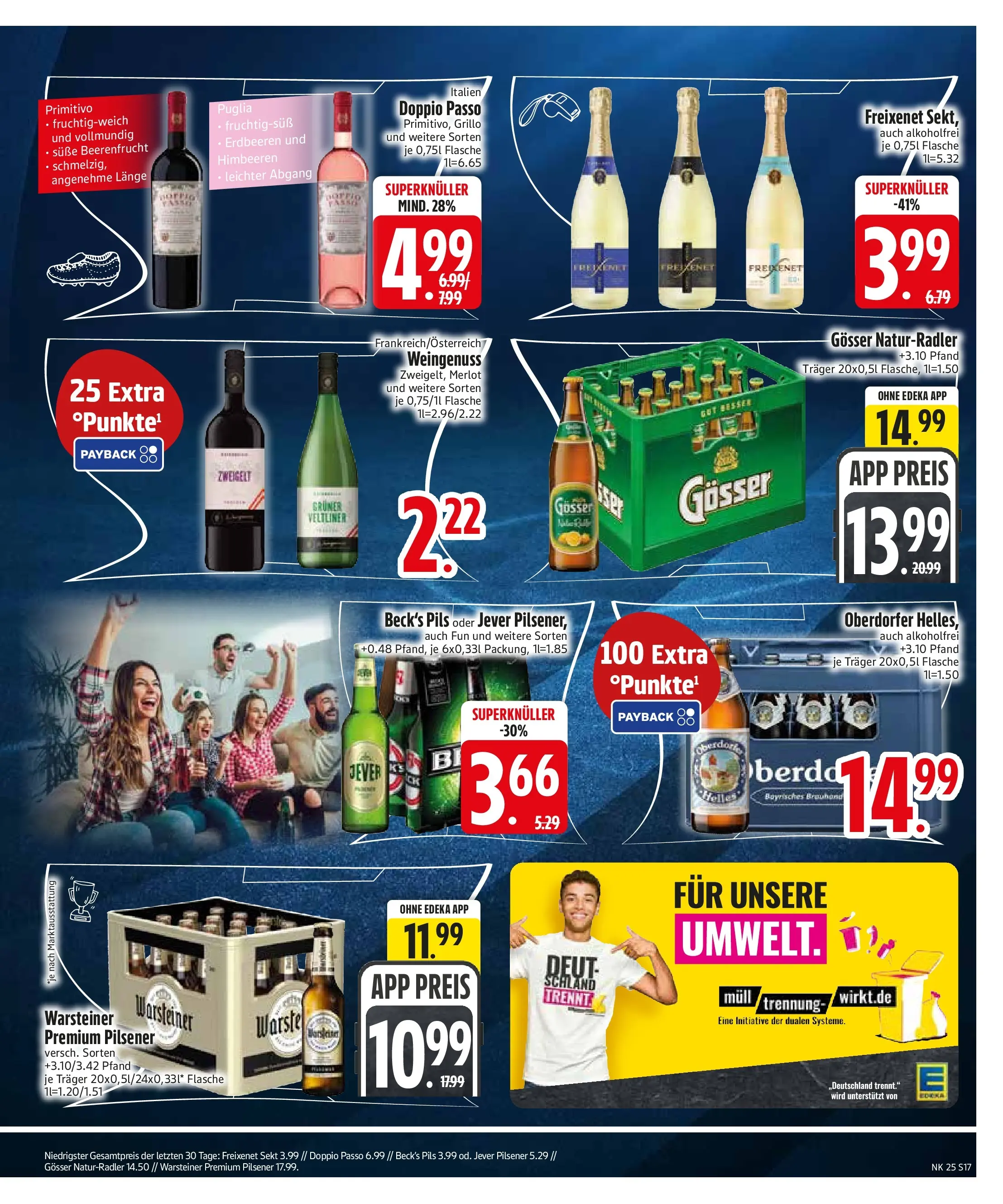 Edeka prospekt Murnau (ab 14.06.2026) » Angebote Online | Seite: 19 | Produkte: Himbeeren, Pils, Warsteiner, Jever