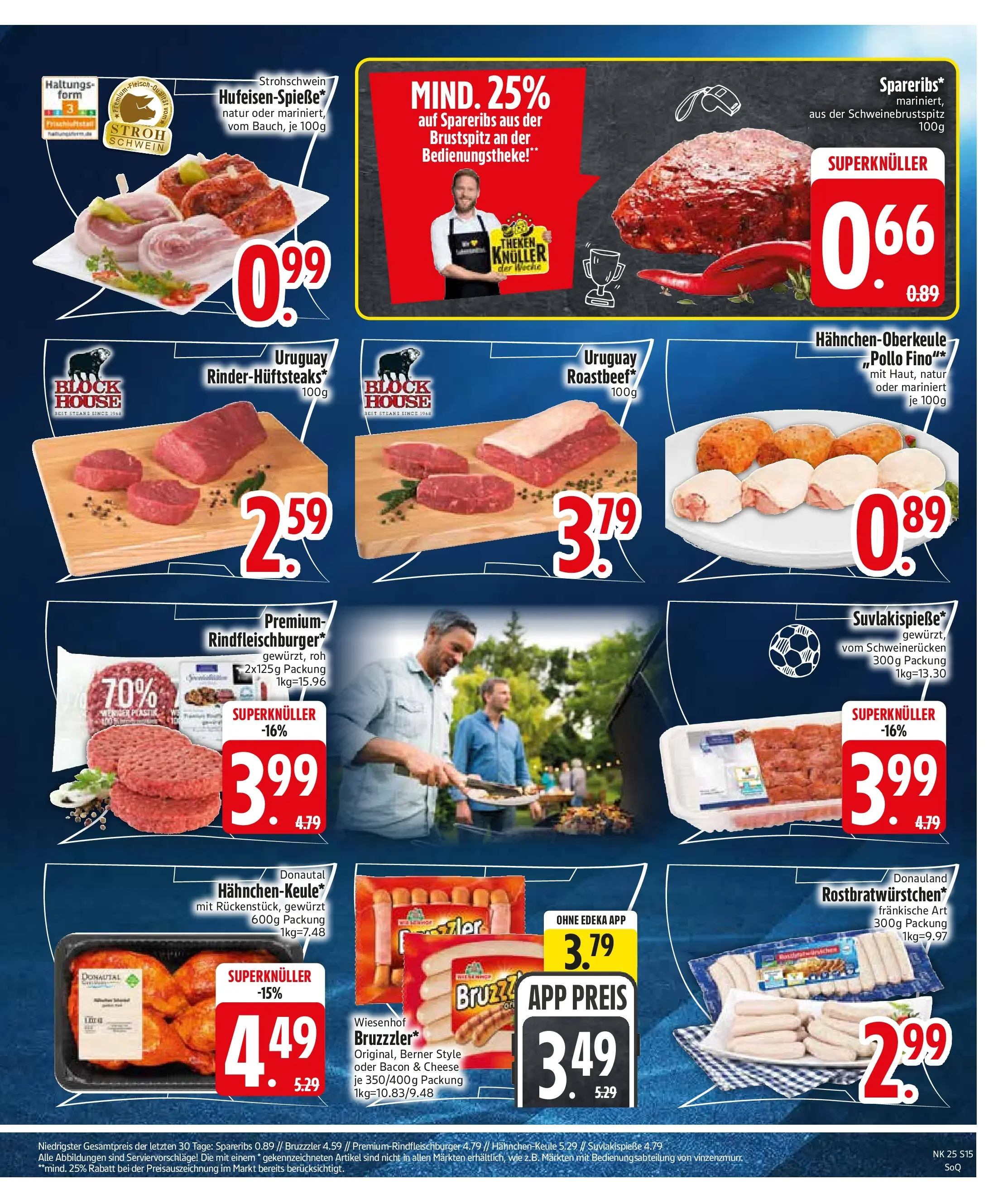 Edeka prospekt Neumarkt St. Veit (ab 14.06.2026) » Angebote Online | Seite: 17 | Produkte: Bratwurst, Burger, Schweinerucken, Steak