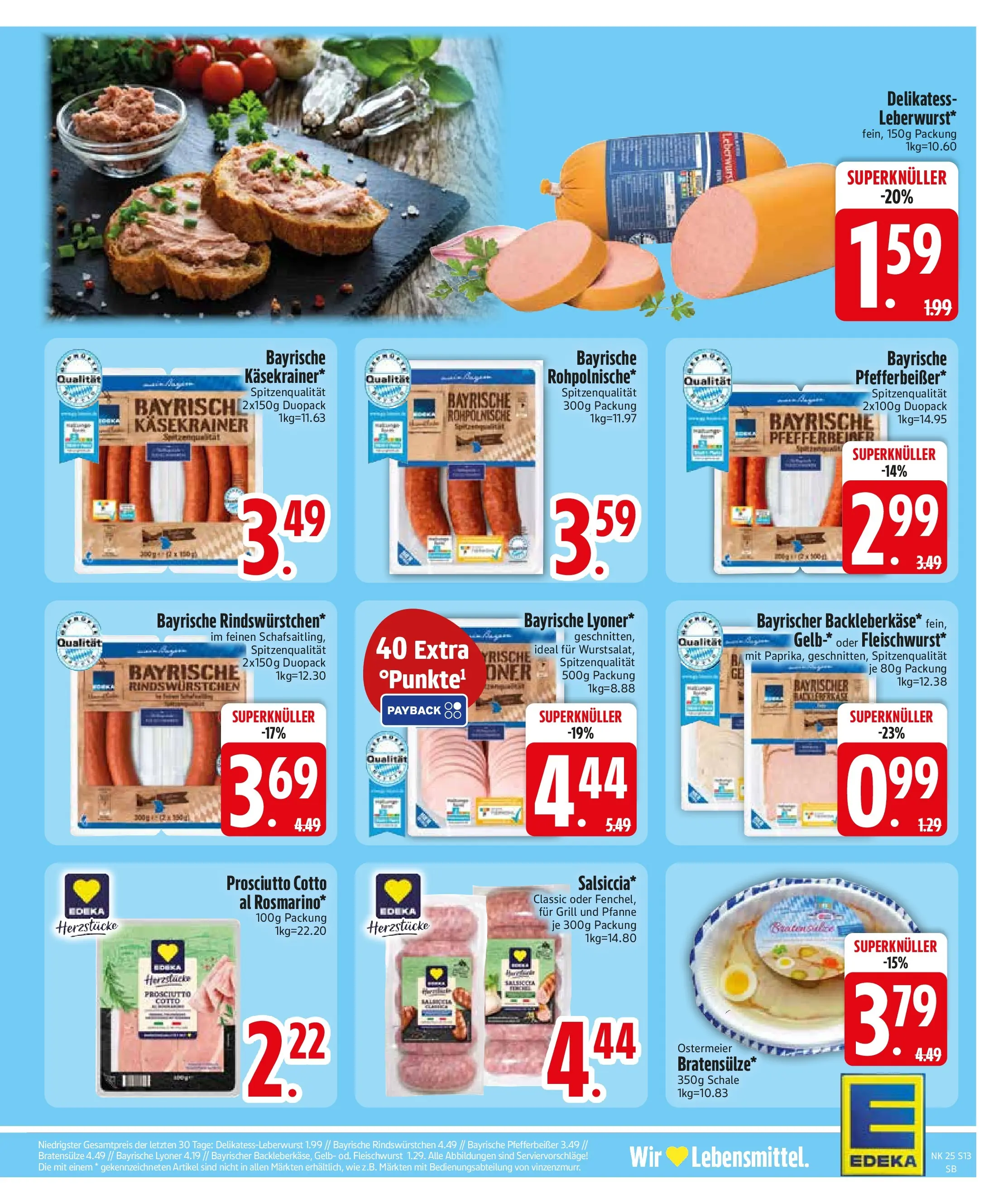 Edeka prospekt Bodenkirchen (ab 14.06.2026) » Angebote Online | Seite: 17 | Produkte: Hahnchen, Bratwurst, Schweinerucken, Steak