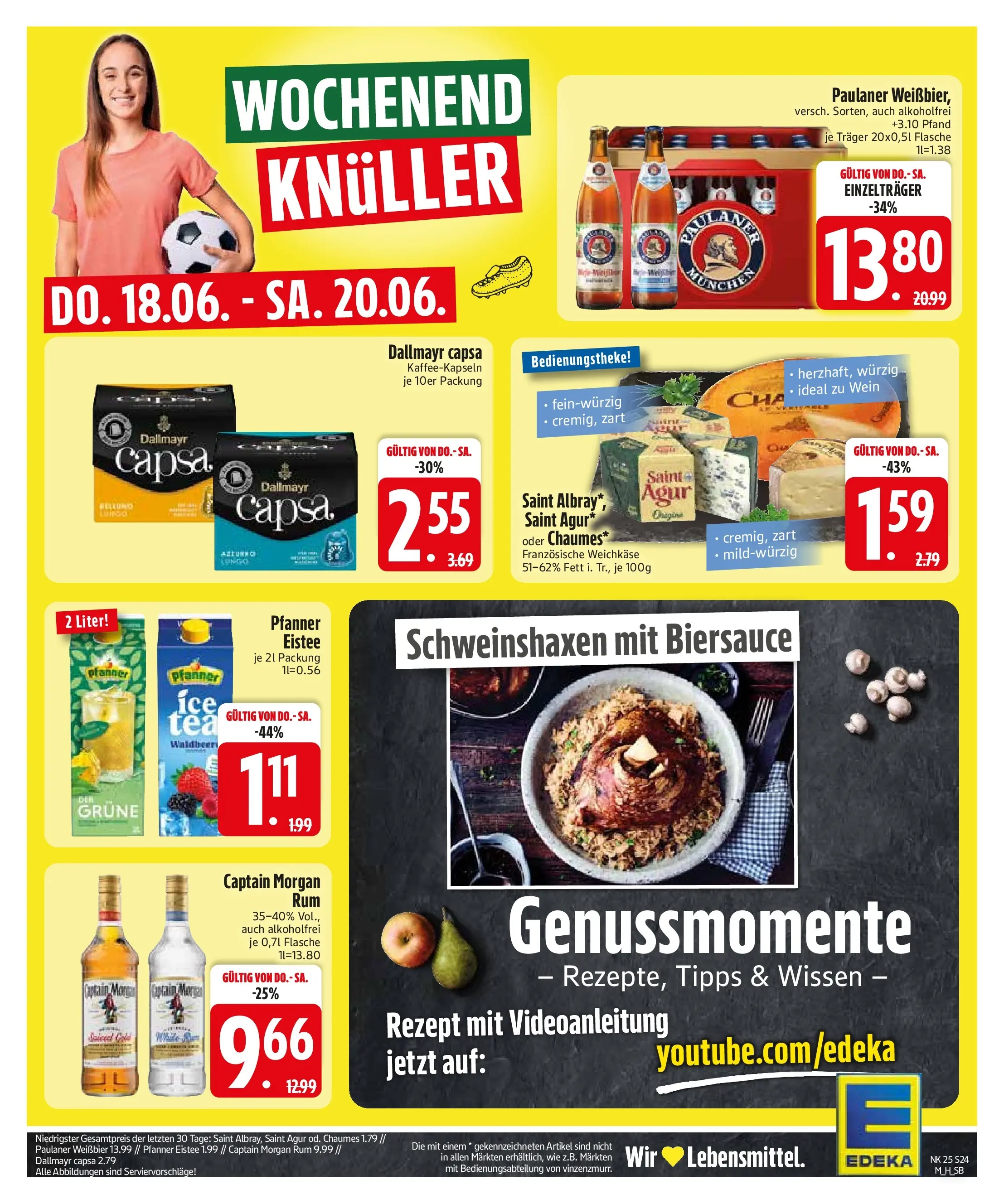 Edeka prospekt Murnau (ab 14.06.2026) » Angebote Online | Seite: 26 | Produkte: Weißbier, Pfanner eistee, Dallmayr, Wein