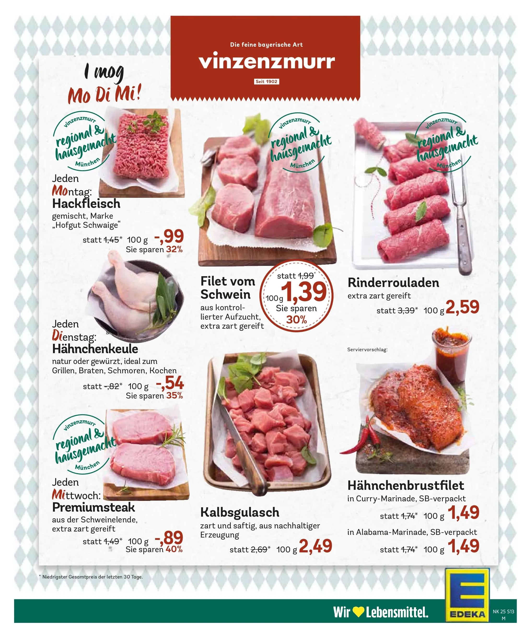 Edeka prospekt Murnau (ab 14.06.2026) » Angebote Online | Seite: 15 | Produkte: Rinderrouladen, Steak, Hackfleisch