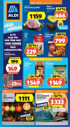 Aldi aktuális akciós újság - amely érvényes a következő dátumtól: 11.06.2026