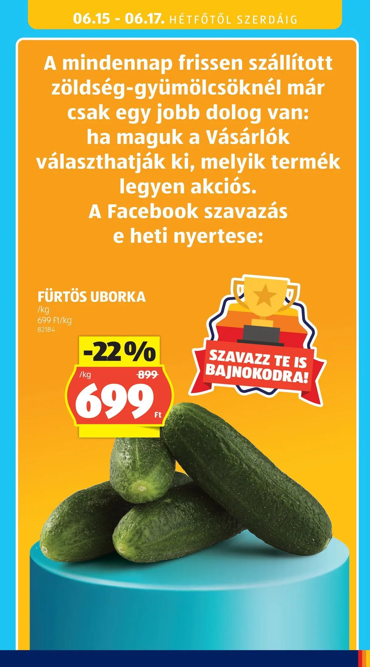Aldi aktuális akciós újság - 2026.06.11.-tól⏳Szórólap | Oldal: 37 | Termékek: Fürtös uborka, Uborka Aldi aktuális akciós újság - 2026.06.11. -tól/töl > akció, lapozható szórólap 🛍️ | Oldal: 37 | Termékek: Fürtös uborka, Uborka