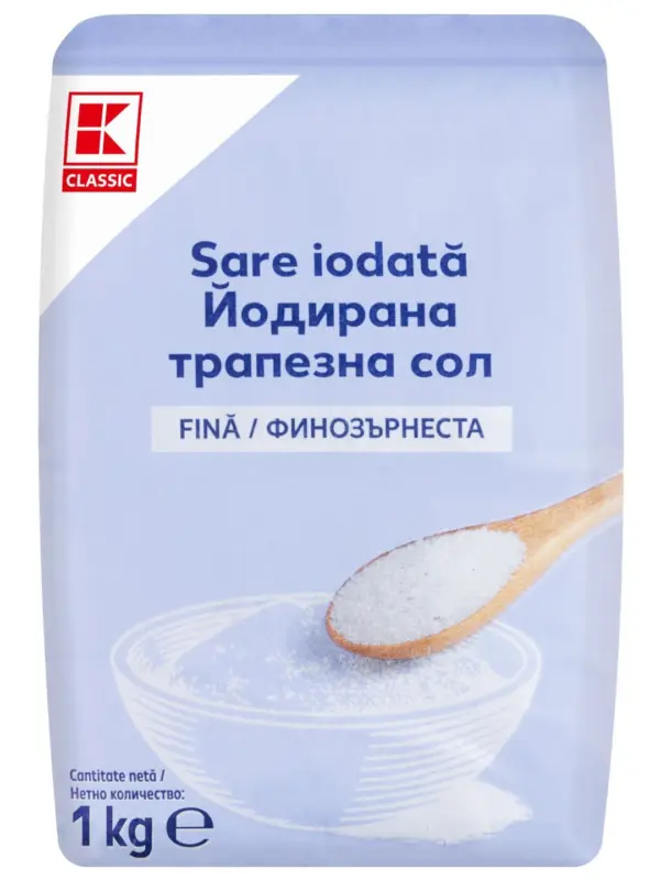 K-Classic Трапезна сол йодирана 1 кг