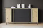 m&ouml;max Dornbirn - Ihr Trendm&ouml;belhaus in Dornbirn Sideboard Helsinki 150 Eiche Artisan/Schwarz