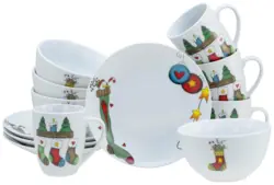 Fr&uuml;hst&uuml;cksservice Luna Multicolor, 12-teilig