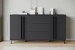 m&ouml;max Dornbirn - Ihr Trendm&ouml;belhaus in Dornbirn Sideboard Helsinki 150 Schwarz ca. 150x77,8x39,5cm
