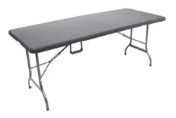 Gartenklapptisch Ventana ca. 180x75 cm Schwarz