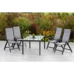 M&ouml;belix Gartensessel klappbar Florenz Aluminium/Textil