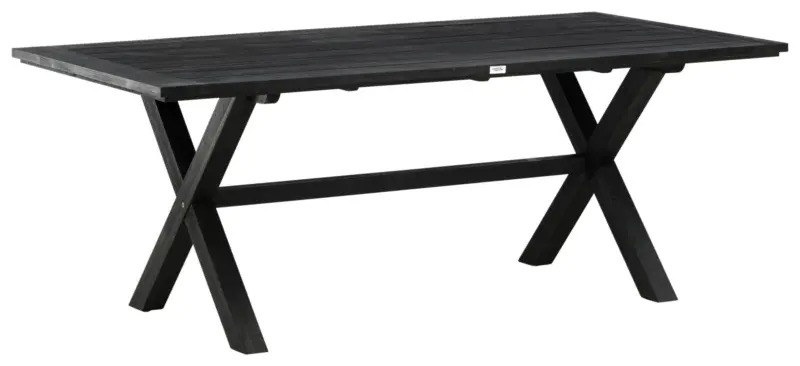 Gartentisch Rives ca. 200x100x75 cm Schwarz