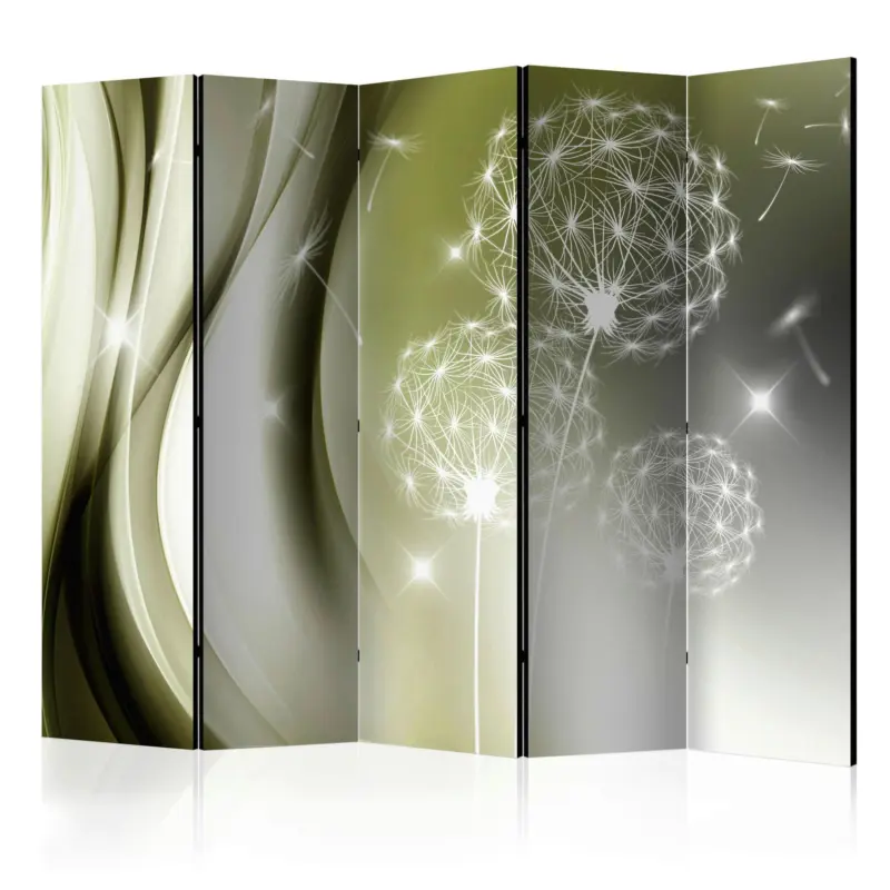 Paravent Green Gentleness II Grau/Limette