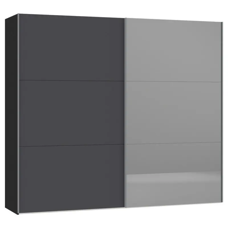 Schwebet&uuml;renschrank in Anthrazit, Schwarz