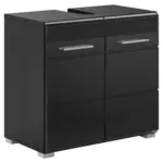M&ouml;belix Waschbeckenunterschrank Linus Schwarz B: 60 cm