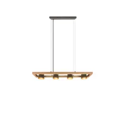 H&auml;ngeleuchte Bell H: 150 cm 4-flammig, Glockendesign