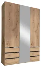 m&ouml;max Dornbirn - Ihr Trendm&ouml;belhaus in Dornbirn Dreht&uuml;renschrank Level 36A mit Spiegel ca. 150 cm Eiche Dekor