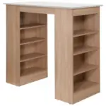 M&ouml;belix BARTISCH Merle Wei&szlig;/Eiche Dekor B:103cm